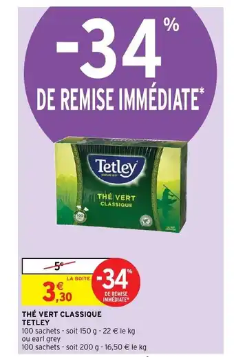 Thé vert classique tetley