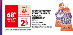 Auchan Supermarché CILLIT BANG SPRAY NETTOYANT EXPERT CRASSE ET CALCAIRE (1) offre