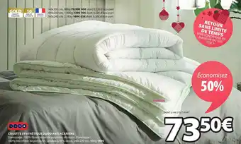 JYSK Couette synthétique dodo anti acariens offre