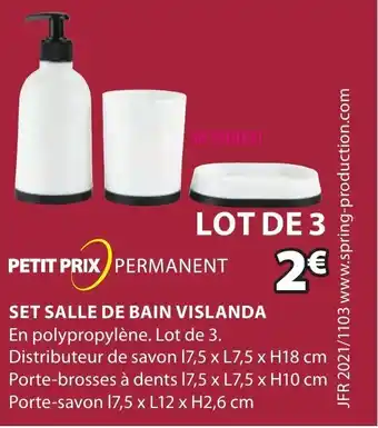 JYSK Set salle de bain vislanda offre