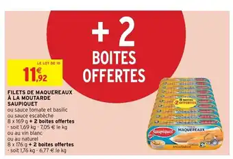 Intermarché Filets de maquereaux offre
