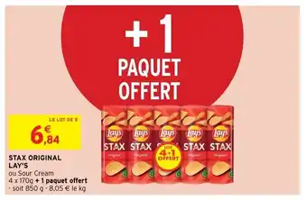 Intermarché Stax original lay's offre
