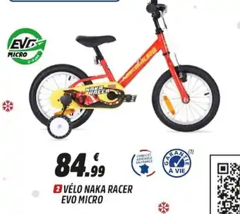 Intersport Vélo naka racer evo micro offre