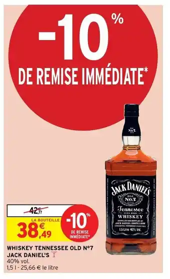 Intermarché Whiskey tennessee old offre
