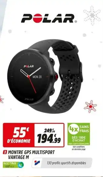 Intersport Montre GPS multisport vantage m offre