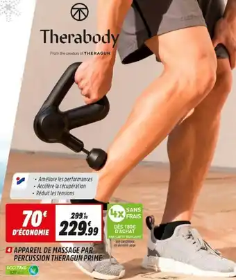 Appareil de massage par percussion theragun prime