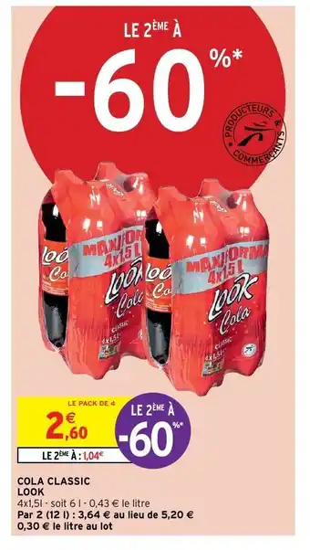 Intermarché Cola classic look offre