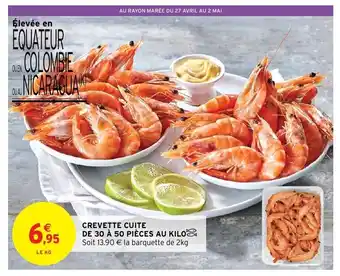 Intermarché Crevette cuite offre