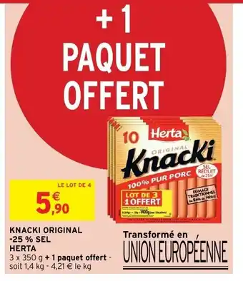 Intermarché Knacki original offre