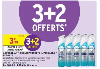 Intermarché Aérosol anti odeur propreté offre