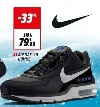 Promo Air max LTD homme chez Intersport