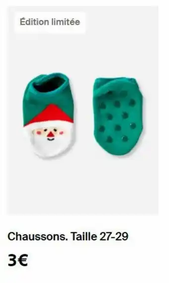 Chaussons taille