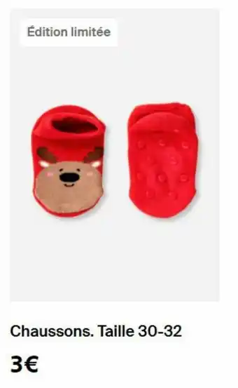 Chaussons taille