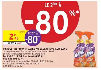 Intermarché Pistolet nettoyant adieu au calcaire offre