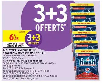 Intermarché Tablettes lave-vaisselle offre