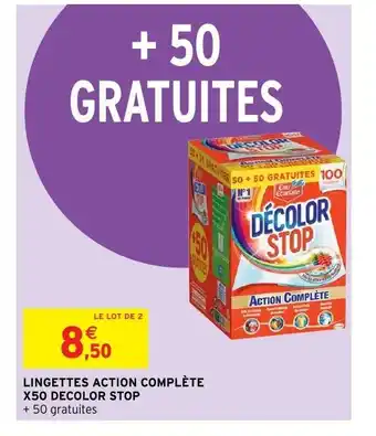 Intermarché Lingettes action complète offre