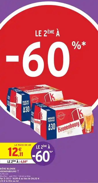 Intermarché Bière blonde offre