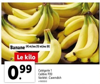Lidl Banane offre