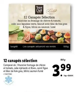Lidl 12 Canapés Sélection offre