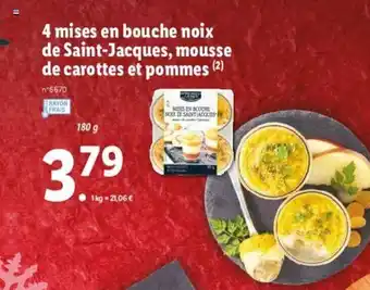 Lidl 4 Mises En Bouche Noix offre