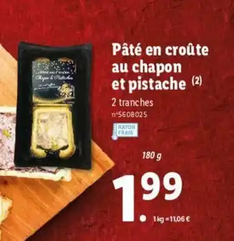 Lidl Pâté En Croûte Au Chapon offre