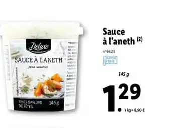 Lidl Sauce à l'Aneth offre