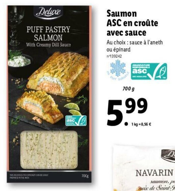 Promo Saumon ASC En Croûte chez Lidl