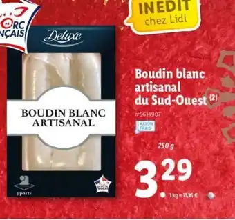 Lidl Boudin Blanc Artisanal offre