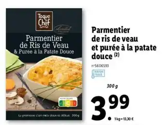 Lidl Parmentier de Ris de Veau offre