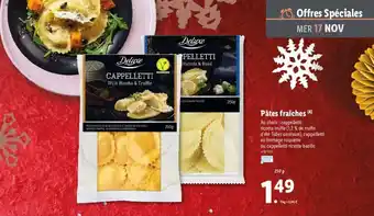 Lidl Pâtes Fraîches offre