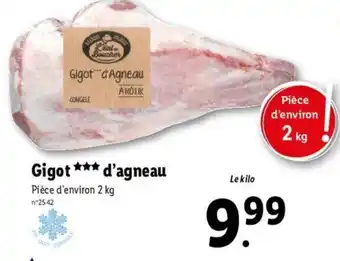 Lidl Gigot d'Agneau offre