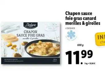Lidl Chapon Sauce Foie Gras Canard offre