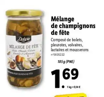 Lidl Mélange de Champignons offre