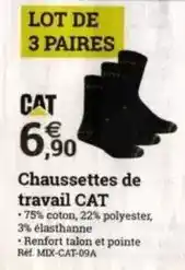 Espace emeraude Cat - chaussettes de travail offre
