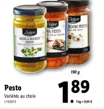 Lidl Pesto offre