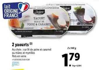 Lidl 2 Yaourts offre