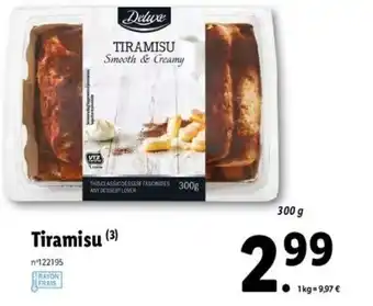 Lidl Tiramisu offre