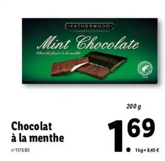 Lidl Chocolat à La Menthe offre