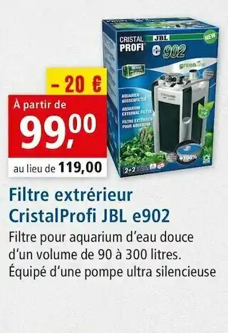 Jbl filtre extrérieur cristalprofi