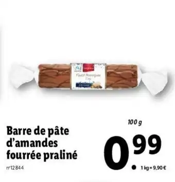 Lidl Barre de Pâte d'Amandes offre