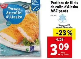 Portions de Filets
