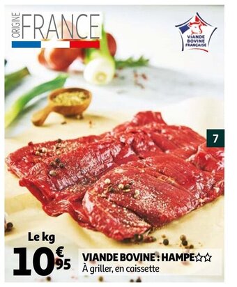 Auchan VIande bovine : hampe offre