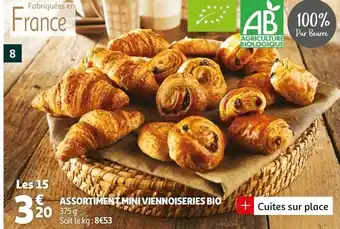Auchan Assortiment Mini viennoiseries Bio offre