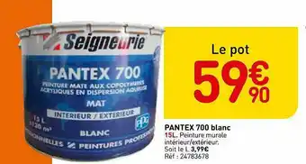 Weldom Pantex 700 Blanc offre