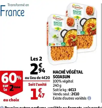 Haché végétal Sojasun