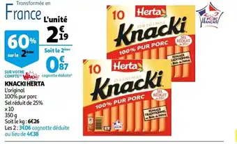 Auchan Knacki Herta offre