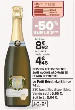 Carrefour Market Fuzetea - fuze tea - thé glacé offre