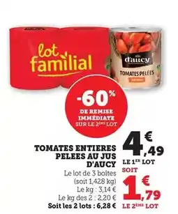 Carrefour Market D'aucy - petits pois lot familial offre