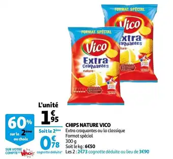 Auchan Chips nature Vico offre