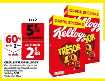 Auchan Céréales Trésor Kellogg's offre
